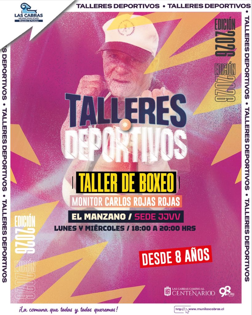 Municipalidad de Las Cabras invita a la comunidad a participar en talleres deportivos gratuitos